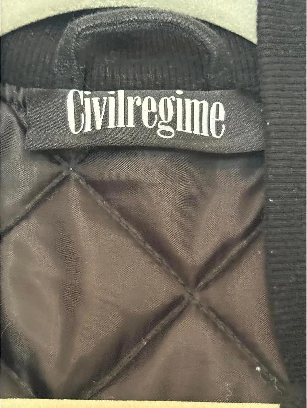 Civil Regime - Washed Cotton Quilted Utility Vest Black - M